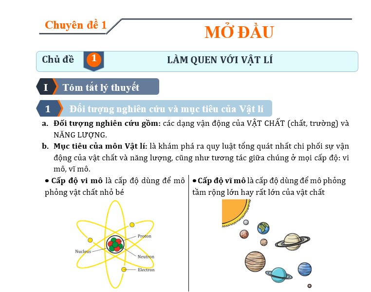 DẠY THÊM VẬT LÍ 10 BA BỘ SÁCH NCT2025 CHƯƠNG 1,2